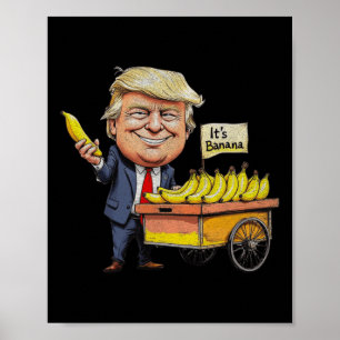 それはバナナ(スケール用)トランプおもしろいバナナTee ポスター
