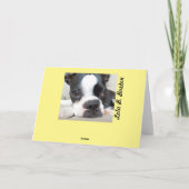 それはバニーです! Lola B.ボストンイースターカード シーズンカード (裏面)