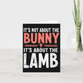 それはバニーの子羊のイースターのChrについてではない カード (正面)