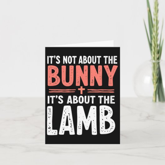 それはバニーの子羊のイースターのChrについてではない カード (正面)