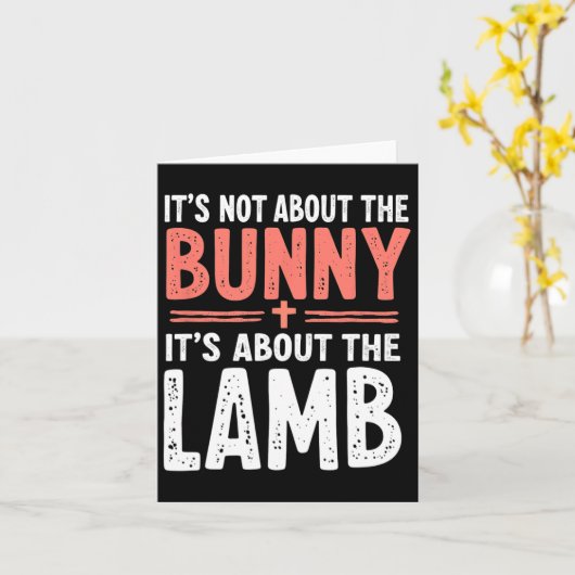 それはバニーの子羊のイースターのChrについてではない カード (黄色い花)