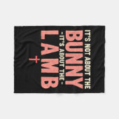 それはバニーの子羊のイースターのChrについてではない フリースブランケット (正面(横))