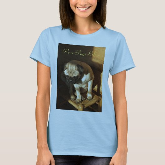 それはパグの生命…です Tシャツ (正面)