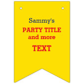 それはパーティーがこれを個人化するあなたのカスタムRosieです バンティングフラッグ (第2の旗)