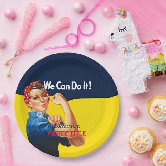 それはパーティーがこれを個人化するあなたのカスタムRosieです ペーパープレート (パーティー)