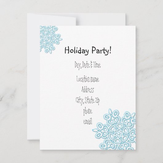 それはパーティーです! 及び招待されました! 招待状 (裏面)