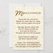 それはパーティーのアイスクリームの誕生日のパーティの招待状です 招待状 (裏面)