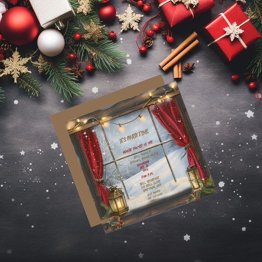 それはパーティータイムクリスマスパーティー 招待状