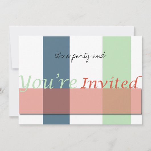 それはパーティー 招待状 (正面)