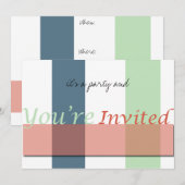 それはパーティー 招待状 (正面/裏面)