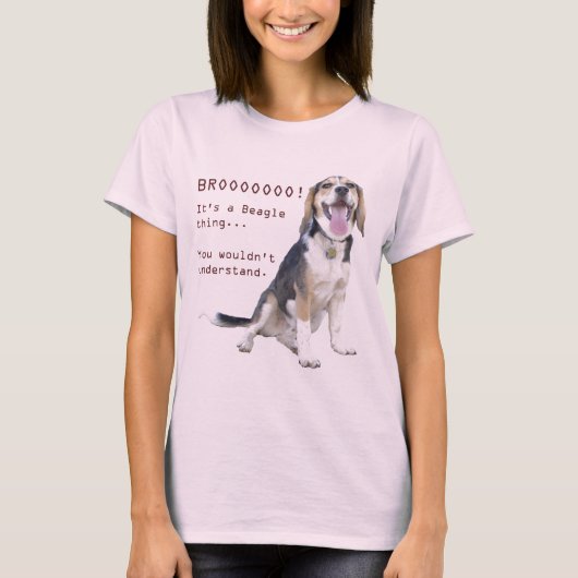 それはビーグル犬の事、理解しませんです Tシャツ (正面)