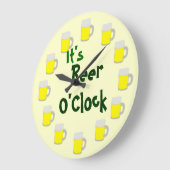 それはビール時です ラージ壁時計 (傾斜)