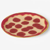 それはピザだ。ピザパーティー ペーパープレート (アングル)