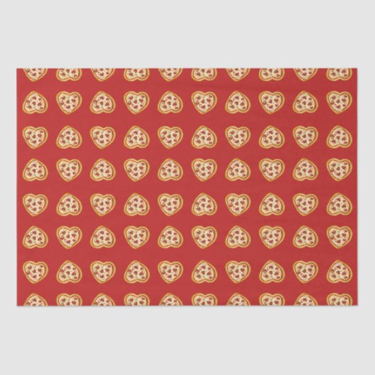 それはピザのアモーレ私のハートバレンタインデー 薄葉紙 (正面)