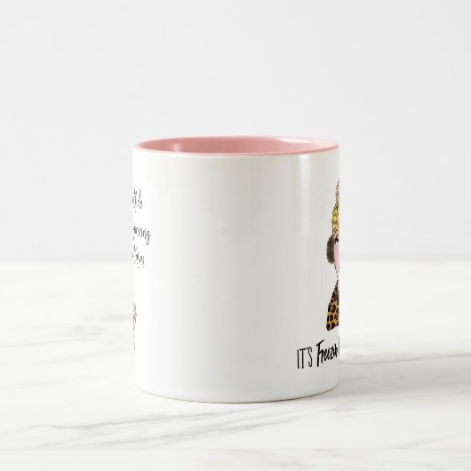 "それはフリージンの氷柱だ" Diva 2トーンのコーヒーマグ ツートーンマグカップ (中央)