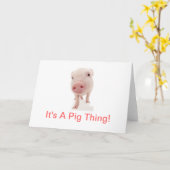 それはブタの事です カード (黄色い花)