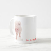 それはブタの事です コーヒーマグカップ (正面左)