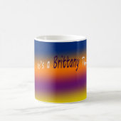 それはブリッタニーの事のコーヒー・マグです コーヒーマグカップ (中央)