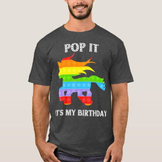 それはポップ・アートの私の誕生日Fidget Toy it unicornポップ・アートの Tシャツ