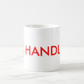 それはマグを扱いました コーヒーマグカップ (中央)