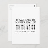 それはマスター簡単点字 ポストカード (正面/裏面)