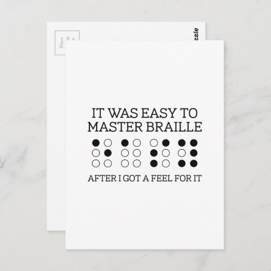 それはマスター簡単点字 ポストカード (正面/裏面)