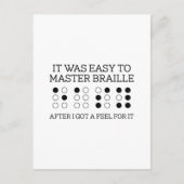 それはマスター簡単点字 ポストカード (正面)