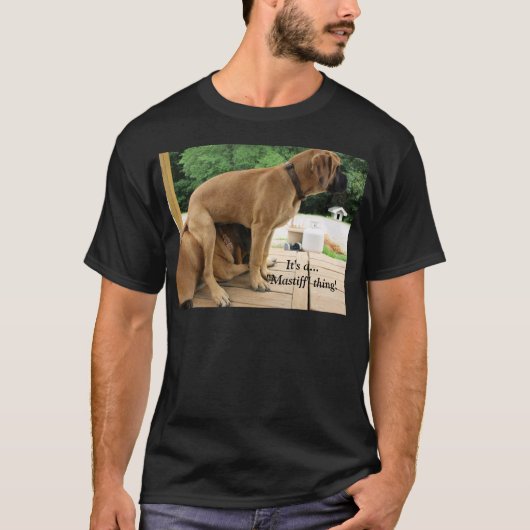 それはマスティフの事です! 英国のマスティフ犬のワイシャツ Tシャツ (正面)