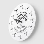 それはマルティーニの時間どこかに柱時計常にです ラージ壁時計 (傾斜)