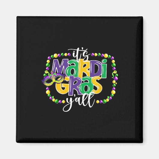 それはマルディグラスヤルおもしろいティーンズボーイズキッズマルディG マグネット (正面)