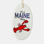それはメインの事-ロブスターです セラミックオーナメント (右)