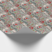 それはメリーなパグのクリスマスパターンです ラッピングペーパー (角)
