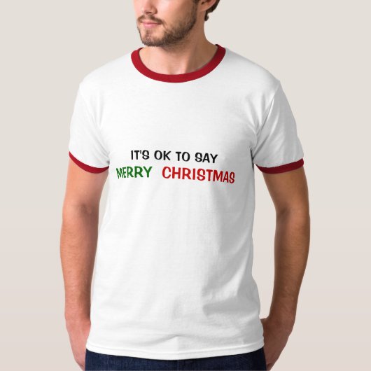 それはメリークリスマスを言うことは良いです Tシャツ (正面)