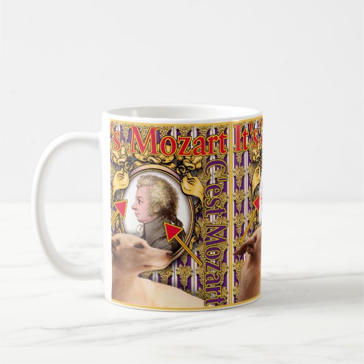 それはモーツァルトです コーヒーマグカップ (左)