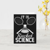 それはラケット科学シャトルプレイヤーギフトミニトン カード (黄色い花)