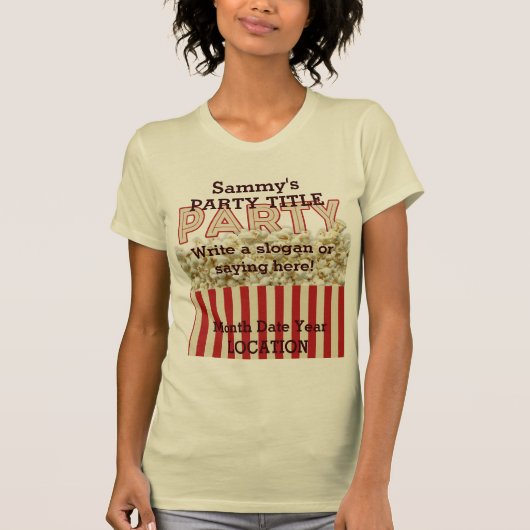 それはワイシャツがそれを個人化するあなたのパーティーです! Tシャツ (正面)