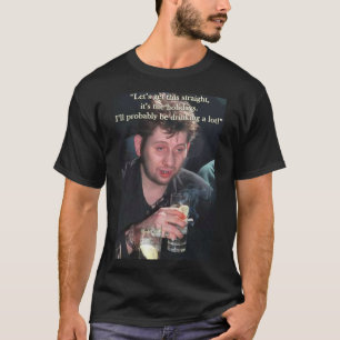それはワイシャツを飲む休日です Tシャツ