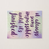 それは不可能な常にようです ジグソーパズル (横)