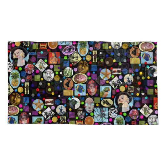 それは不機嫌、不機嫌、不機嫌の世界のピラロケース、キングサイズ 枕カバー (裏面)