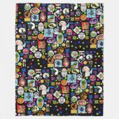 それは不機嫌、不機嫌、大きい気違いの世界のフリースブランケットです フリースブランケット (正面)