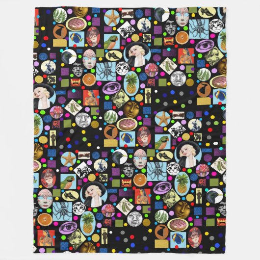 それは不機嫌、不機嫌、大きい気違いの世界のフリースブランケットです フリースブランケット (正面)