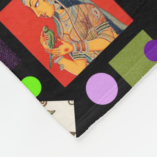 それは不機嫌、不機嫌、大きい気違いの世界のフリースブランケットです フリースブランケット (角)