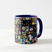 それは不機嫌、不機嫌、気違いの世界のコンボのマグです マグカップ (正面右)