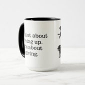 "それは与えることについてありません。 それは与えることについてあります。" マグカップ (正面左)