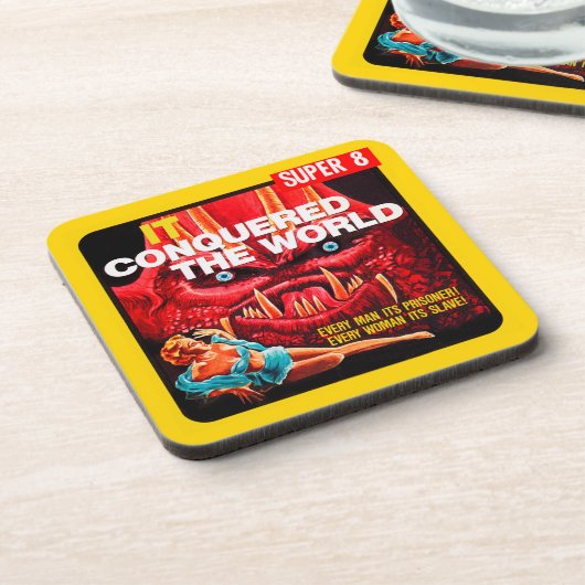 "それは世界"の50年代の映画フィルム箱征服しました コースター (左側)