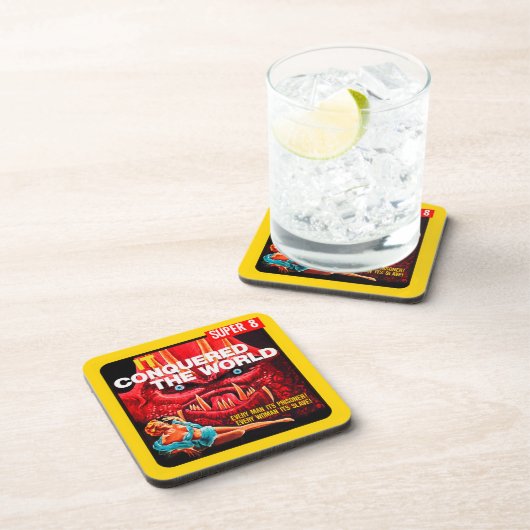 "それは世界"の50年代の映画フィルム箱征服しました コースター (右側)