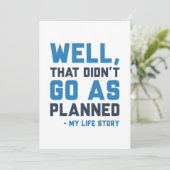 それは予定通りに進まなかった サンキューカード (スタンド正面)