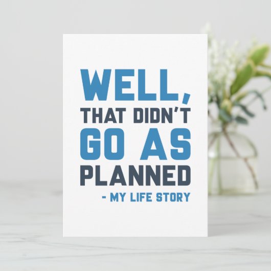 それは予定通りに進まなかった サンキューカード (スタンド正面)