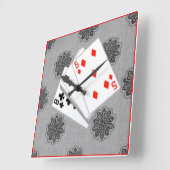 それは人事の時計です スクエア壁時計 (傾斜)