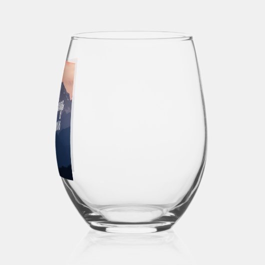 それは人生の母祝の本質を捉える ステムなしワイングラス (左)